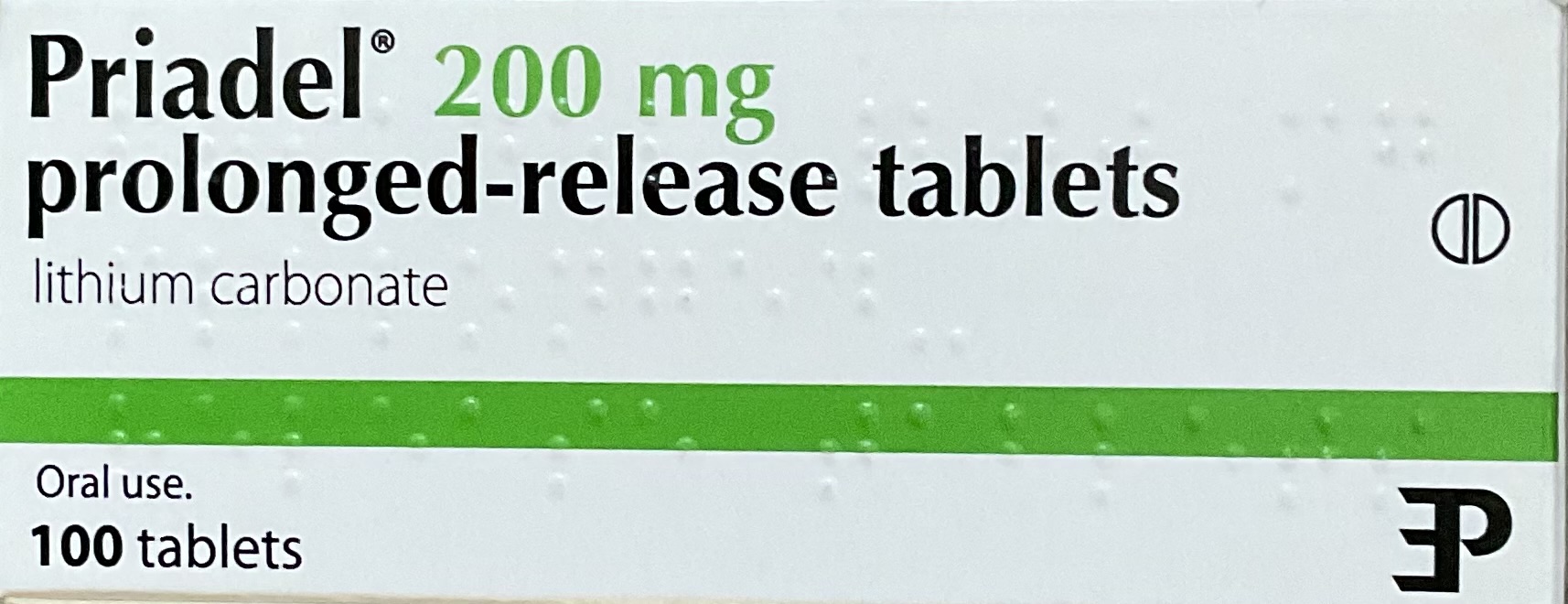 Lithium carbonate, priadel 200mg